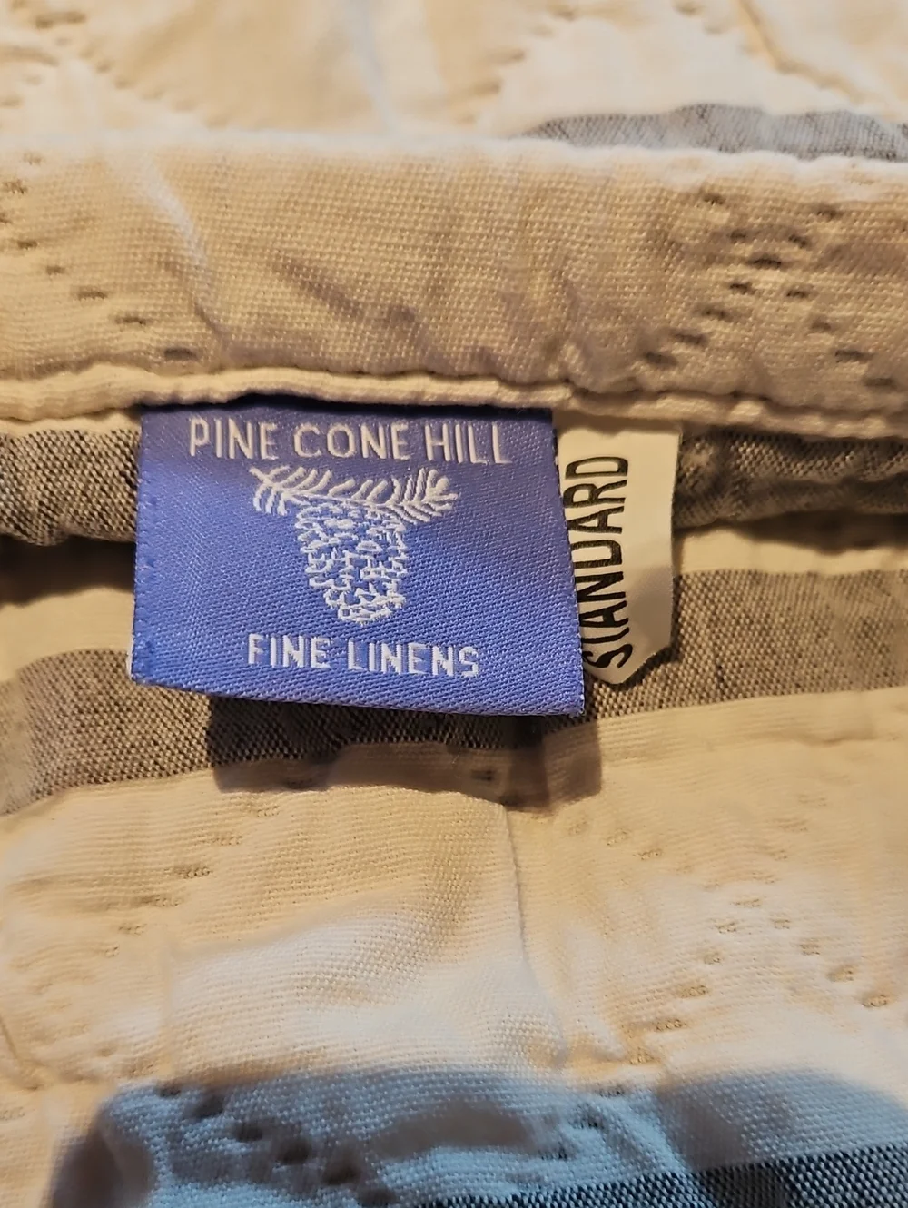 Pine Cone Hill Quilted Standard Pillow Sham